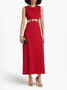 NWT $875 SIMKHAI Isadora Embellished Crepe Gown Size 0